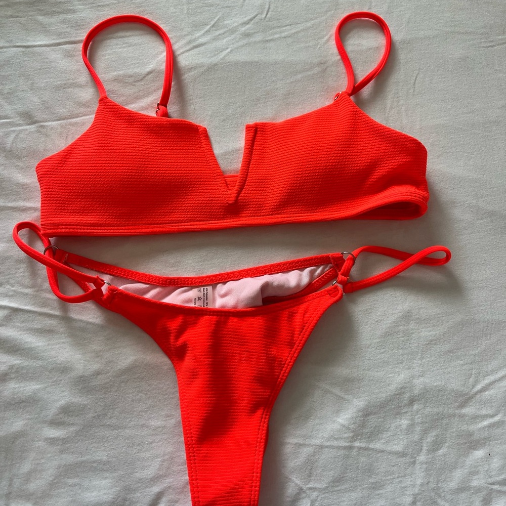 Bright Orange Bikini Set